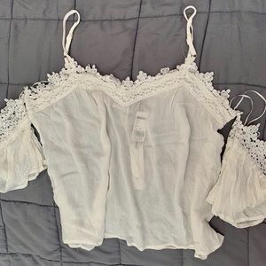 White off the shoulder top